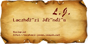 Laczházi Jónás névjegykártya